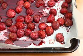 Baby Spinach Salad with Roasted Strawberries