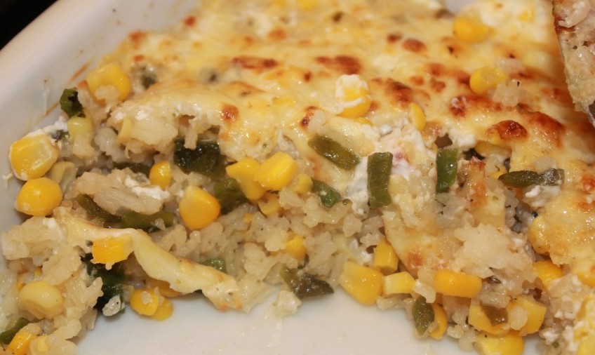 Poblano Rice Gratin from Fresh Mexico by Marcela Valladolid