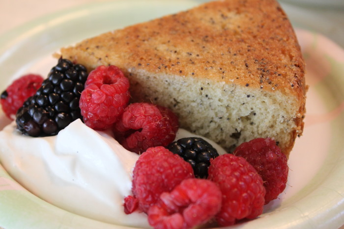 Berry Crème Fraîche Cake from Emily Luchetti