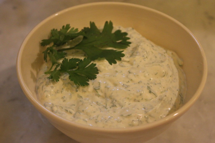 Creamy and Cool Cilantro Dip