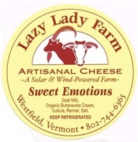 Cheeses from Lazy Lady Farm and World Peace