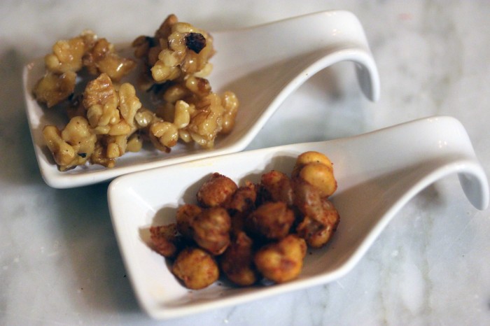 Candied Walnuts and Crispy Roasted Chickpeas