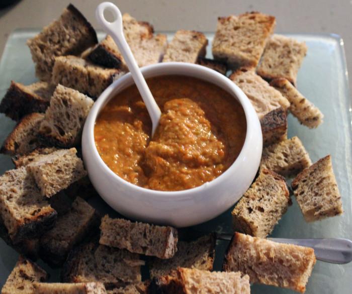 Red Pepper Hummus with Smoked Paprika