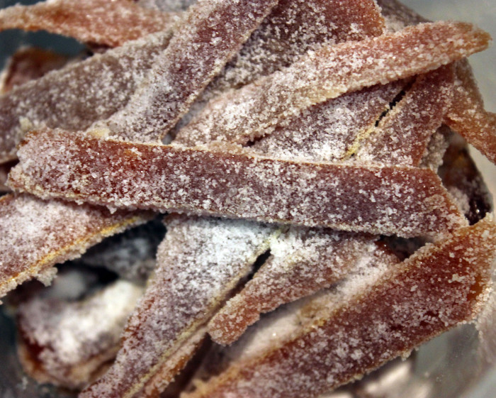 Candied Orange Peel for Cocktails and More