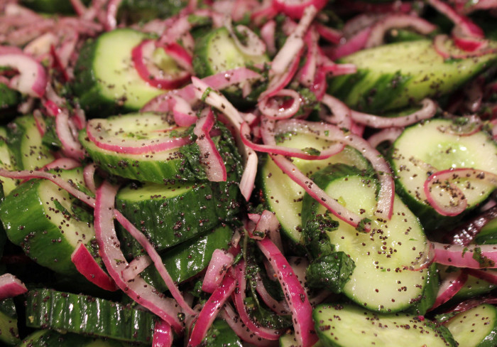 Cucumber and Poppy Seed Salad