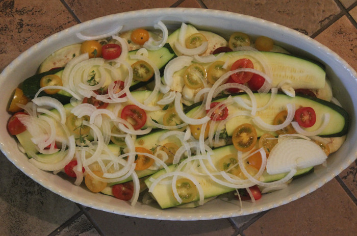 Thanksgiving Special: Char-Baked Tomato, Zucchini and Eggplant