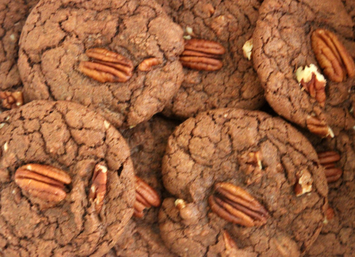 Fudgy Walnut Brownie Cookies from One Bowl Baking