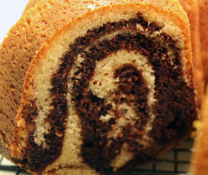 Chocolate-Vanilla Marble Loaf