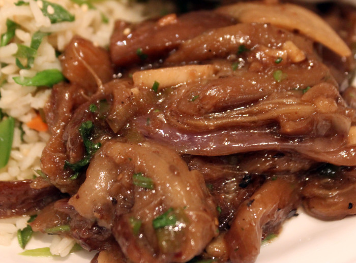 Spicy Glazed Eggplant