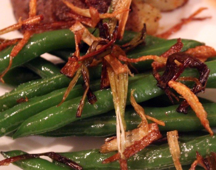 Green Beans with Frizzled Scallions and Ginger