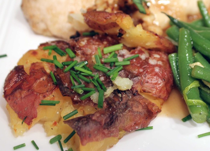 Herbed Crushed Potatoes [well, really smashed]