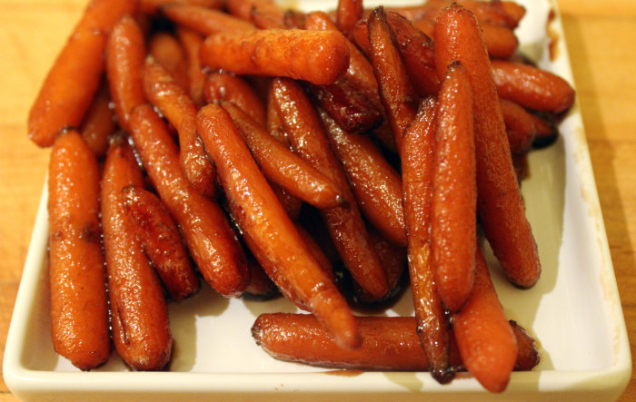 Bourbon and Honey Glazed Carrots from Bourbon by Kathleen Purvis