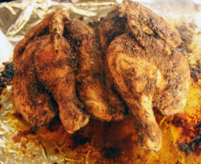 Spatchcocked Chicken with Chorizo Spices