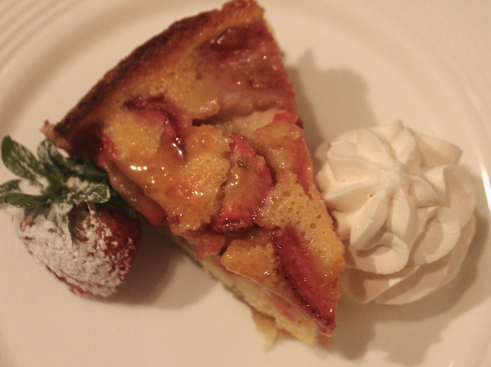 Strawberry Balsamic Upside Down Cake