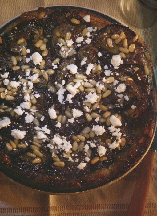 wc-Tatin-of-Eggplant,-Red-Onion,-and-P{ine-Nuts