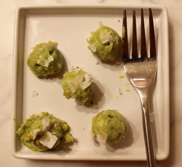 Horseradish and Avocado Quenelles from Bitter by Jennifer McLagan