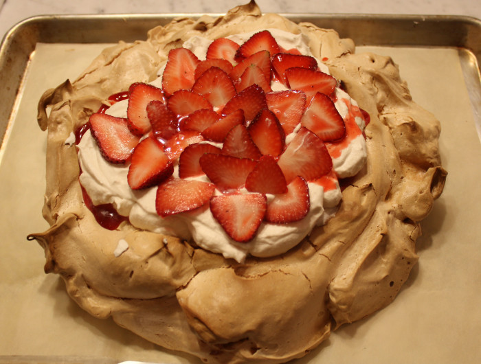 TBT Recipe: Strawberry and Strawberry Jam Pavlova