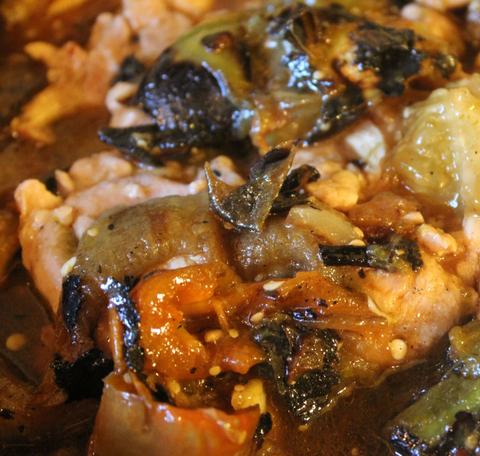 Braised Chicken with Tomatillos and Jalapenos