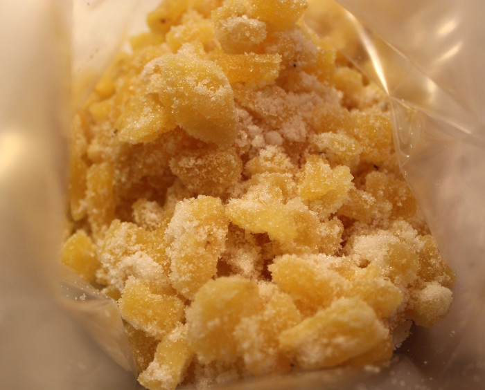 Candied Pineapple Chunks for Cocktails and Nibbles
