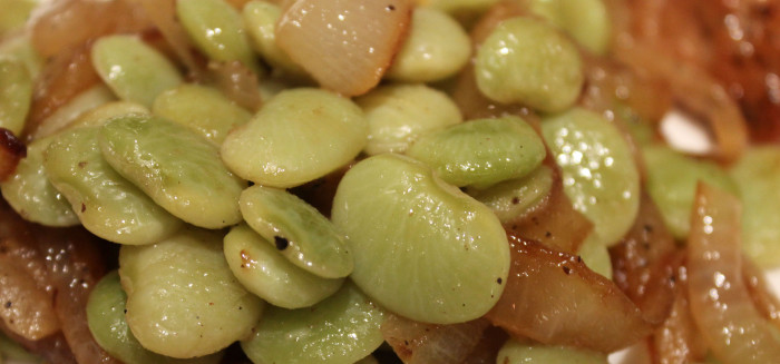 Suzi’s Butter Beans with Sautéed Onions