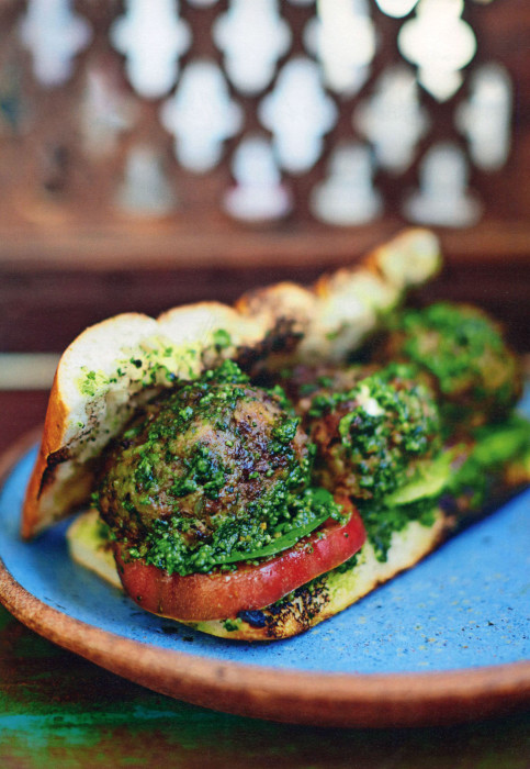 Burrata-wc-Stuffed-Meatballs-with-Pistachio-Basil-Pesto