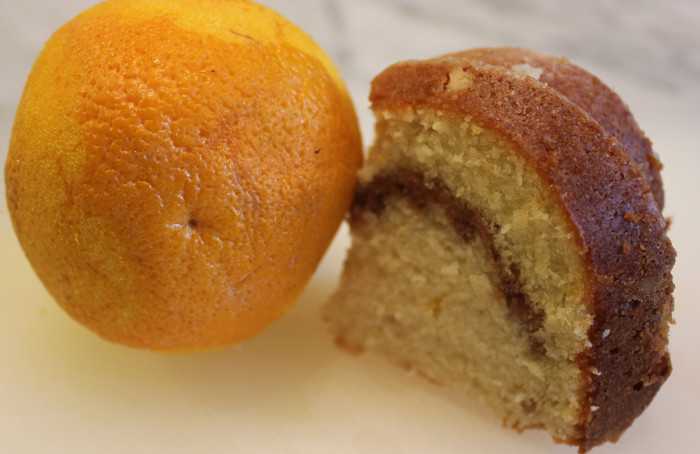 Cinnamon Swirl Buttermilk Pound Cake with Orange Zest from Tish Boyle