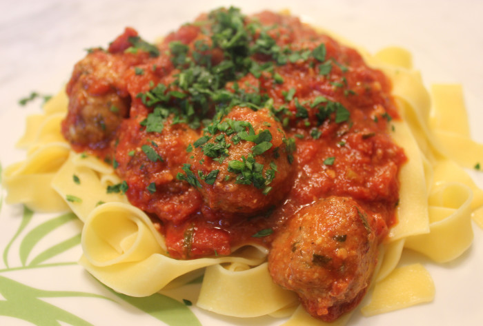 Veal and Gruyere Meatballs in Tomato Sauce from Lidgate’s