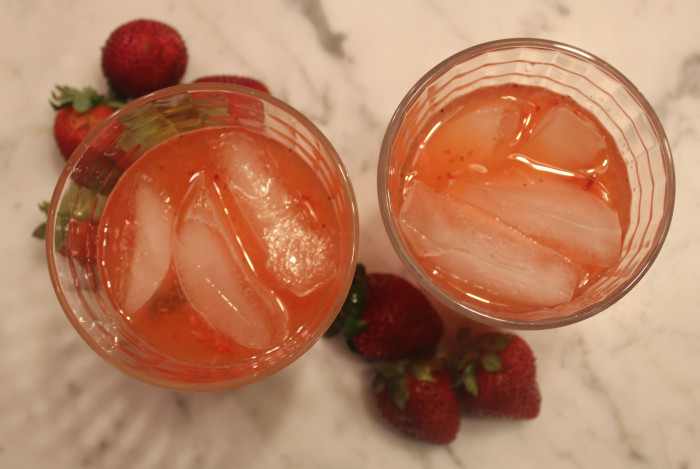 Strawberry-Basil Lemonade from Kim Haasarud’s 101 Mojitos