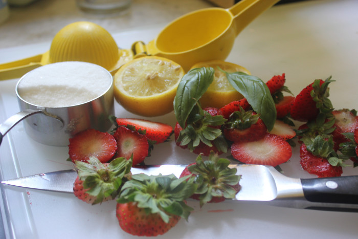 Strawberry-Basil Agua Fresca from Giada De Laurentiis