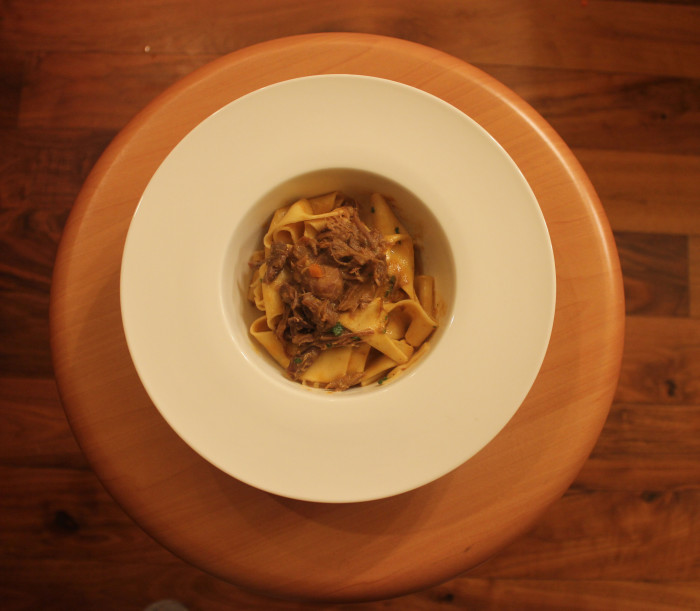 Pappardelle with Duck Ragu, Olives and Madeira