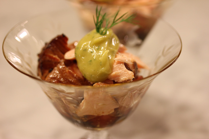 TBT Recipe: Little Glasses of Salmon with Dill Sauce