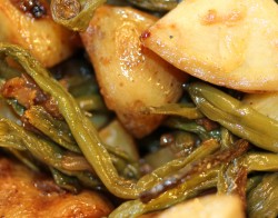 Friday Night Green Beans with Onions and Potatoes