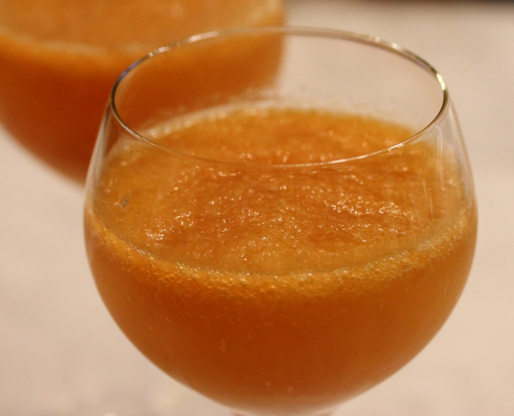 apricot puree in proseco