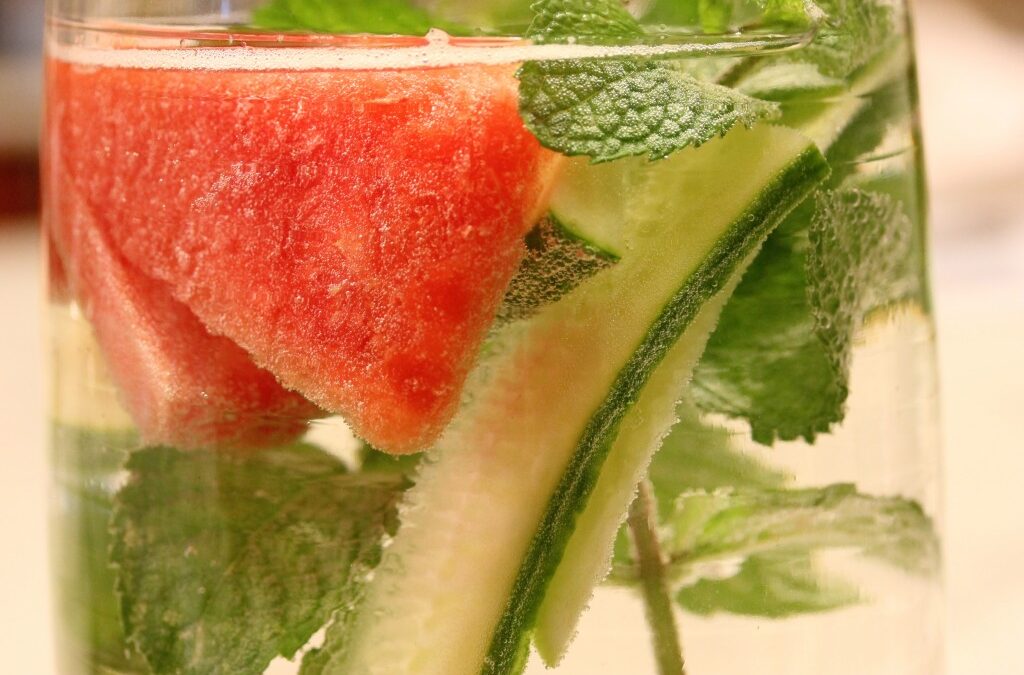 Watermelon, Mint and Cucumber Water from Blue Cashew
