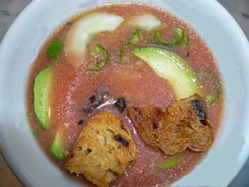 Bread & Water + Tomatoes = Gazpacho