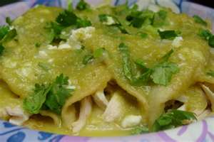 Oh, About Those Turkey Leftovers: Turkey Enchiladas with Creamy Tomatillo Sauce