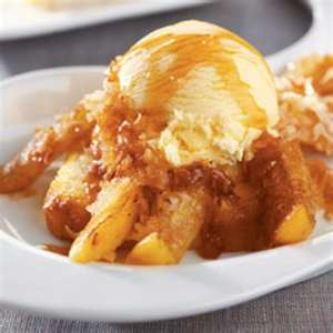 bowl of ice cream and bananas foster