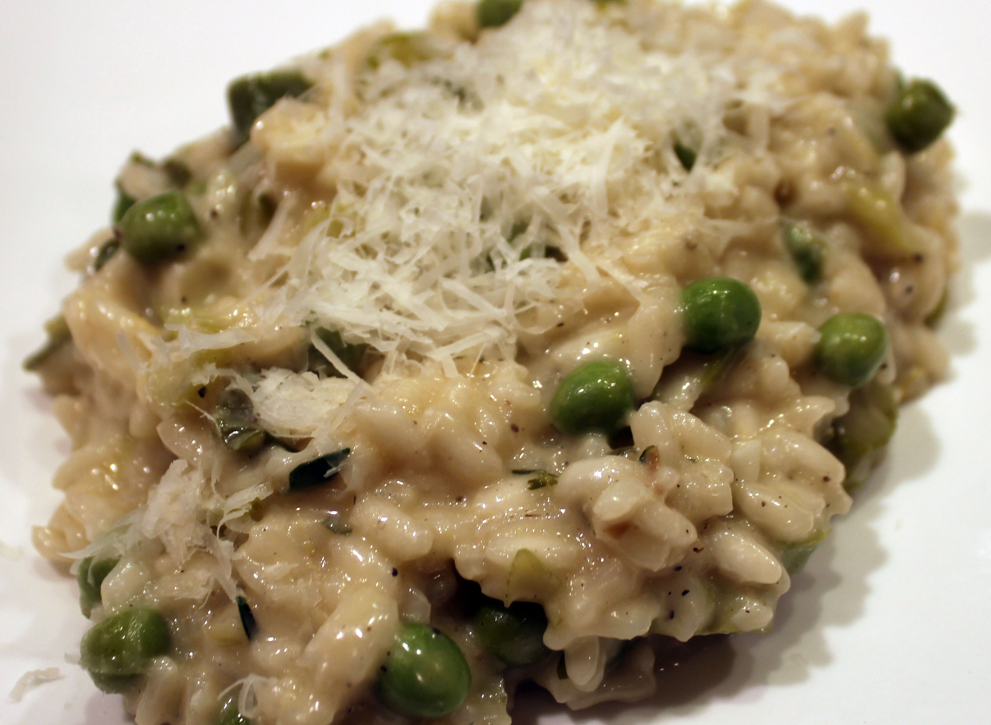 TBT Recipe: Spring Risotto with Asparagus, Peas, and Fontina