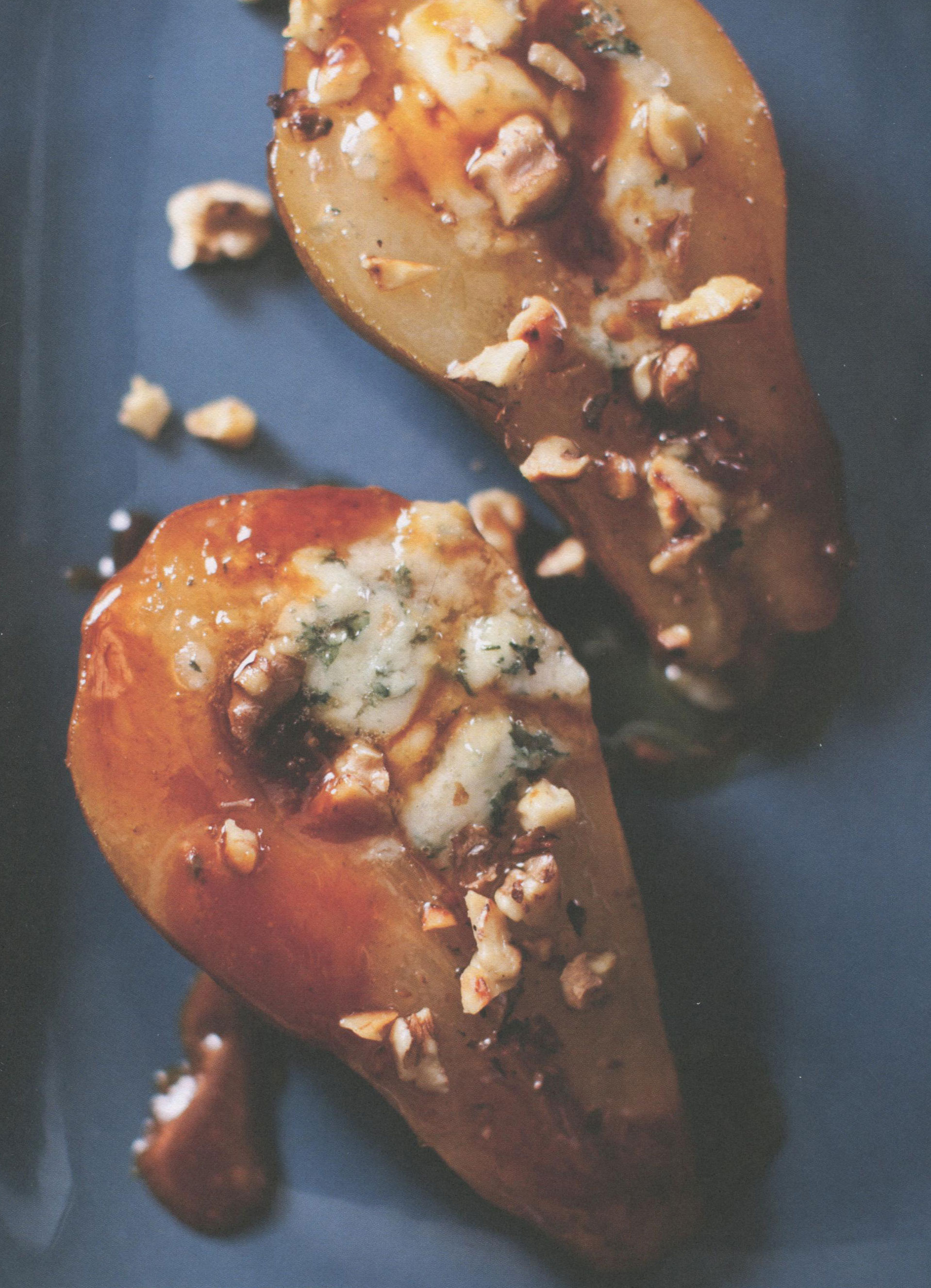 Tbt Recipe Honey Roasted Pears With Blue Cheese And Walnuts Cooking