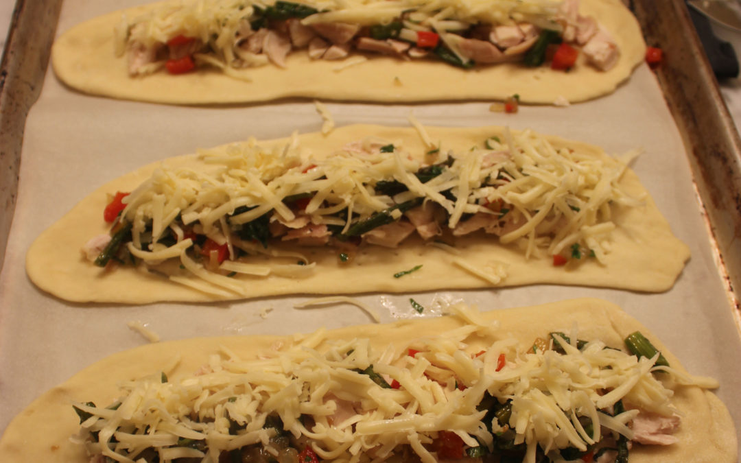 Chicken, Artichoke and Olive Pide from Turkish Delights by John Gregory-Smith