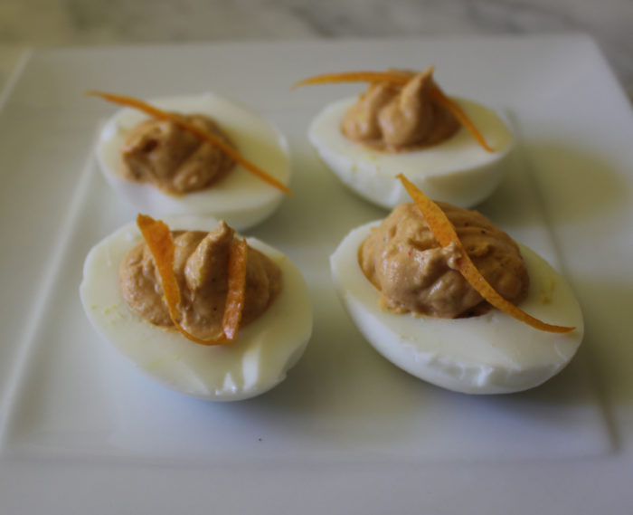 Satan’s Smokin’ Oranges or Hot Deviled Eggs in the Jenn-Air Steam and Convection Oven