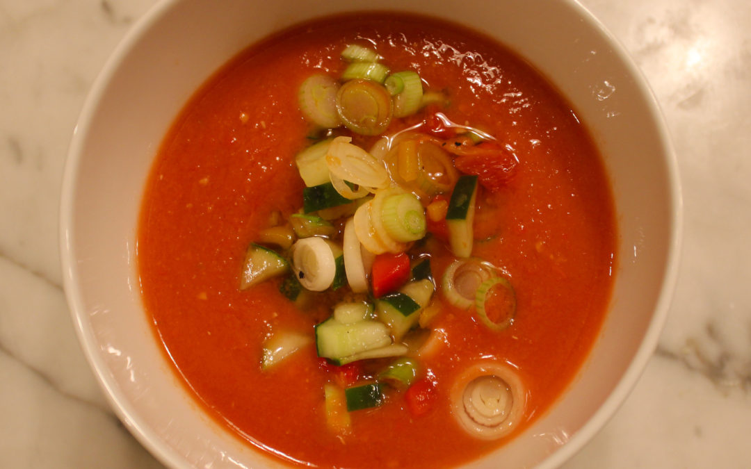 Just Perfect Gazpacho from The Daily Soup Cookbook
