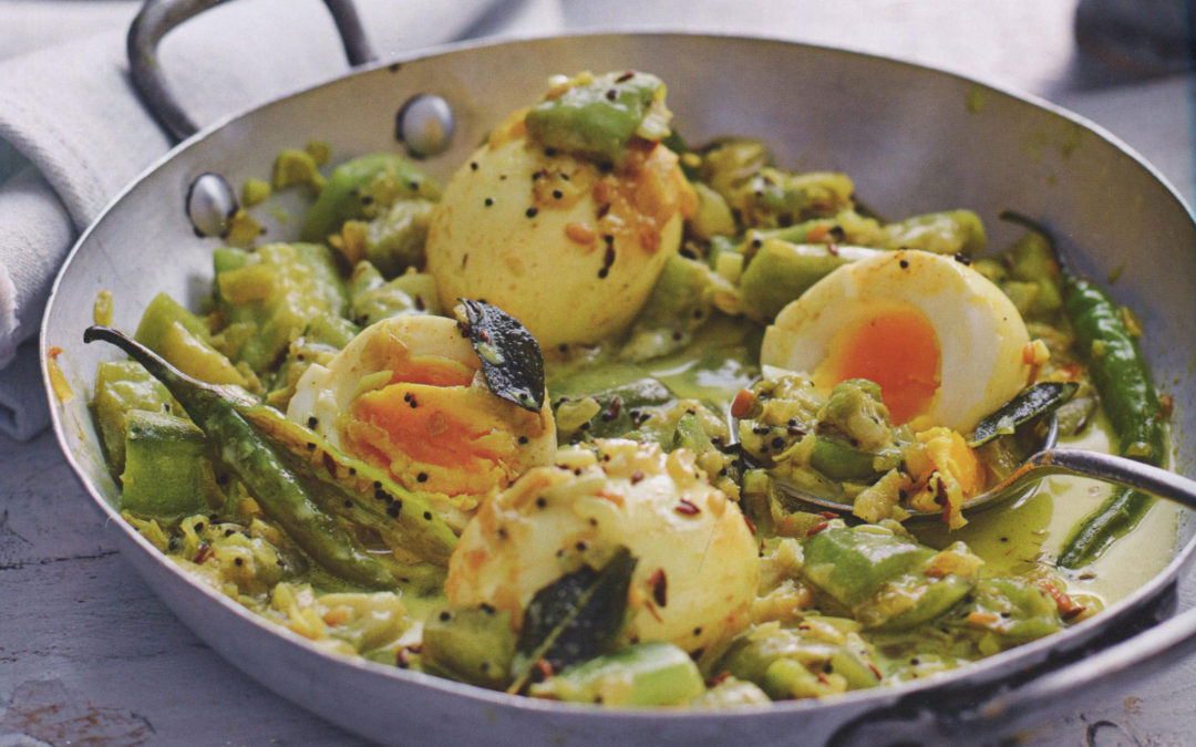Egg and Ridge Gourd Curry
