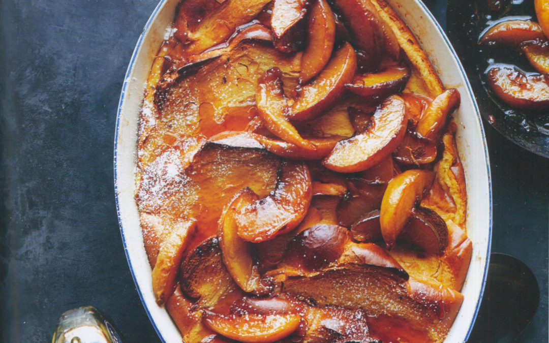 French Toast Casserole with Caramelized Peaches from Just Cook It!