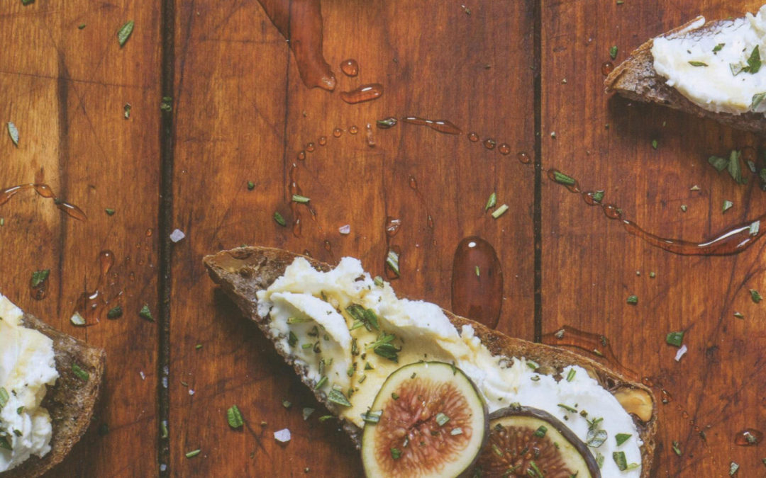 Fig, Goat Cheese and Rosemary Toast from bring it! by Ali Rosen