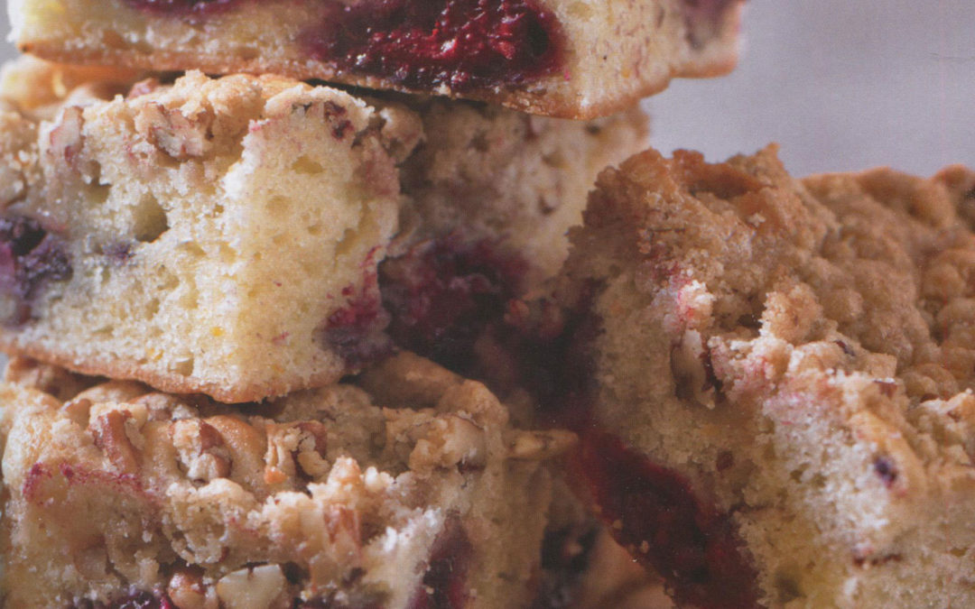 TBT Recipe: Blackberry Coffee Cake with Pecan Streusel from Rick Rodgers