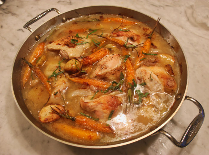 One-Pot Tarragon Chicken, Mushrooms and Rice [or other things!] from Comfort by John Whaite