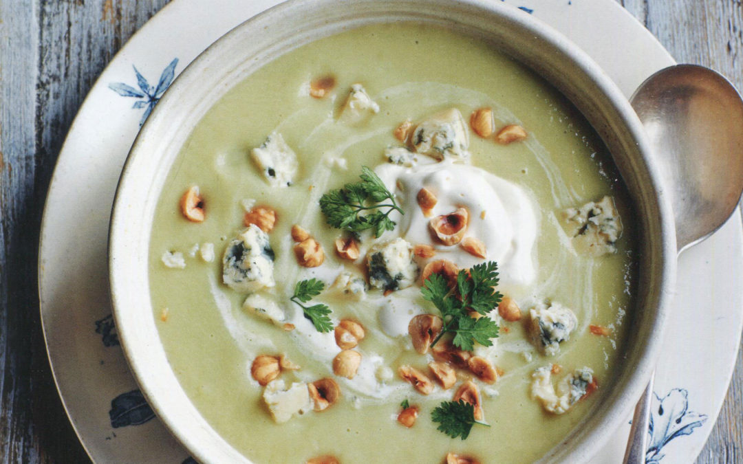 Winter Celery Soup with Cashel Blue and Toasted Hazelnuts from Darina Allen
