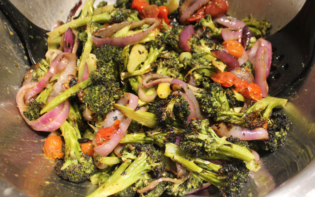 Charred Broccoli and Red Onion Salad