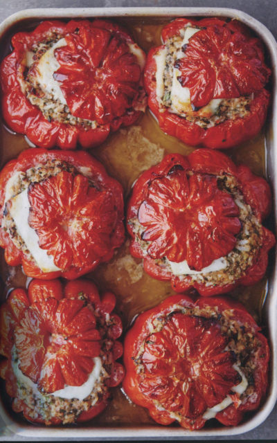 Baked Stuffed Tomatoes with Lamb and Summer Vegetables from Michel Roux